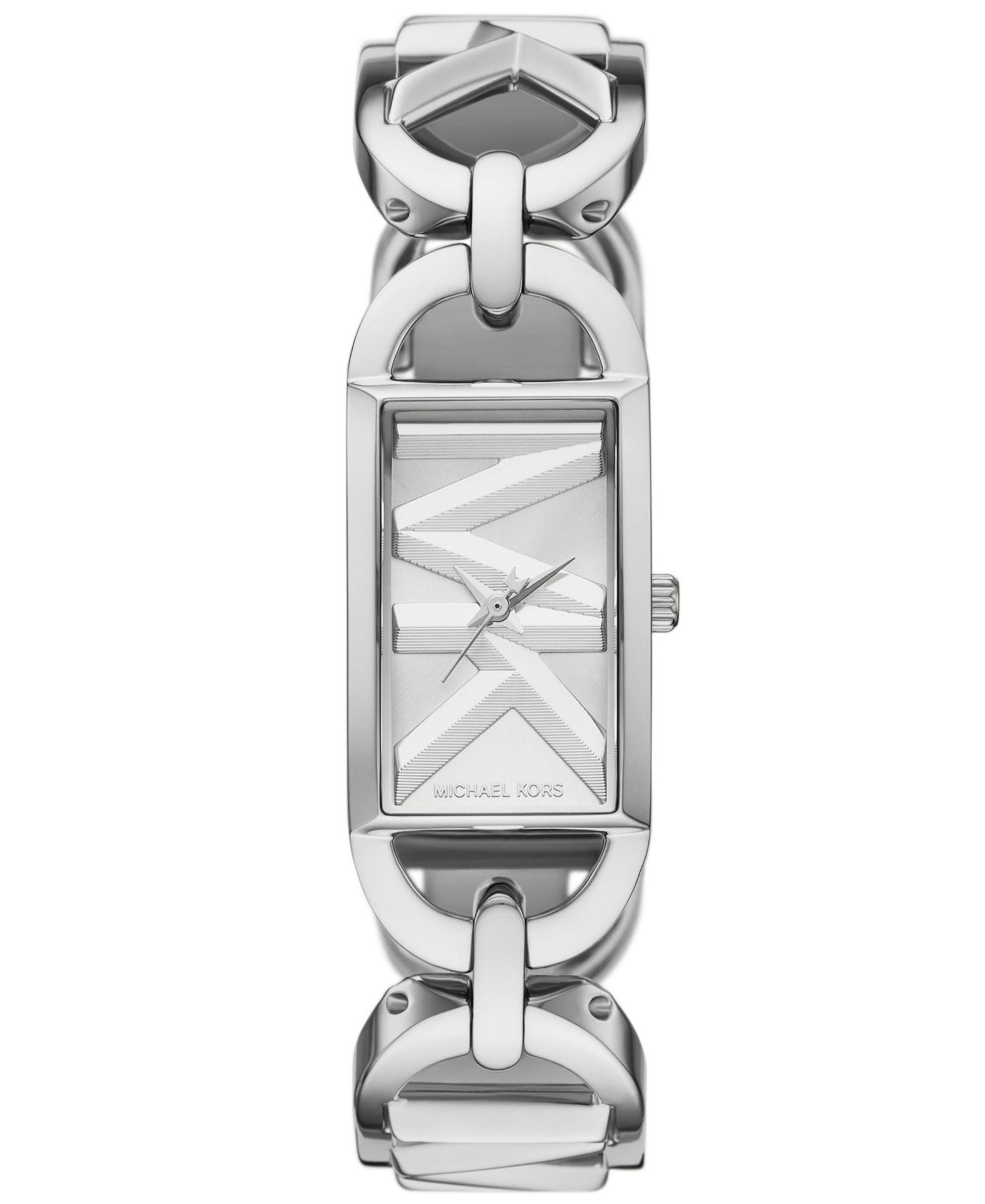Женские часы Michael Kors Empire Quartz Three-Hand Silver-Tone Stainless Steel 20X30mm