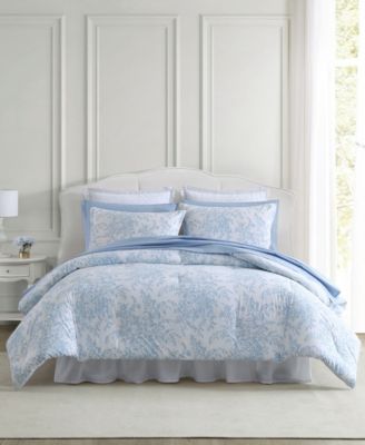 Laura Ashley reversible набор из 3 покрывал Bedford Cotton Full/Queen
