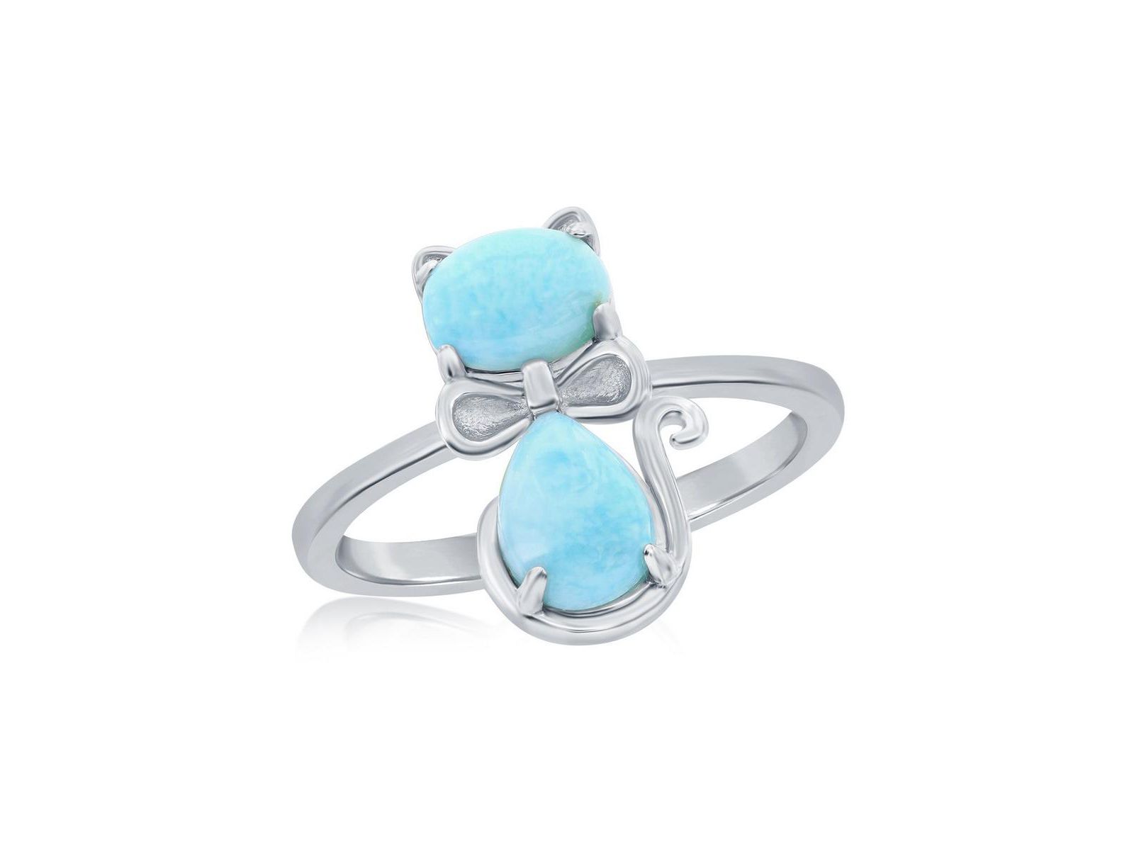 Кольцо с ларимаром из стерлингового серебра Sterling Silver