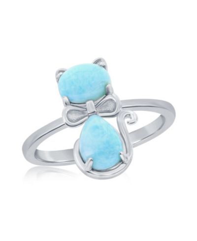Кольцо с ларимаром из стерлингового серебра Sterling Silver
