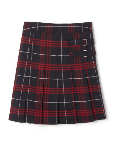 French Toast Big Girls Adjustable Waist Plaid Two-Tab Scooter Plaid Skirt