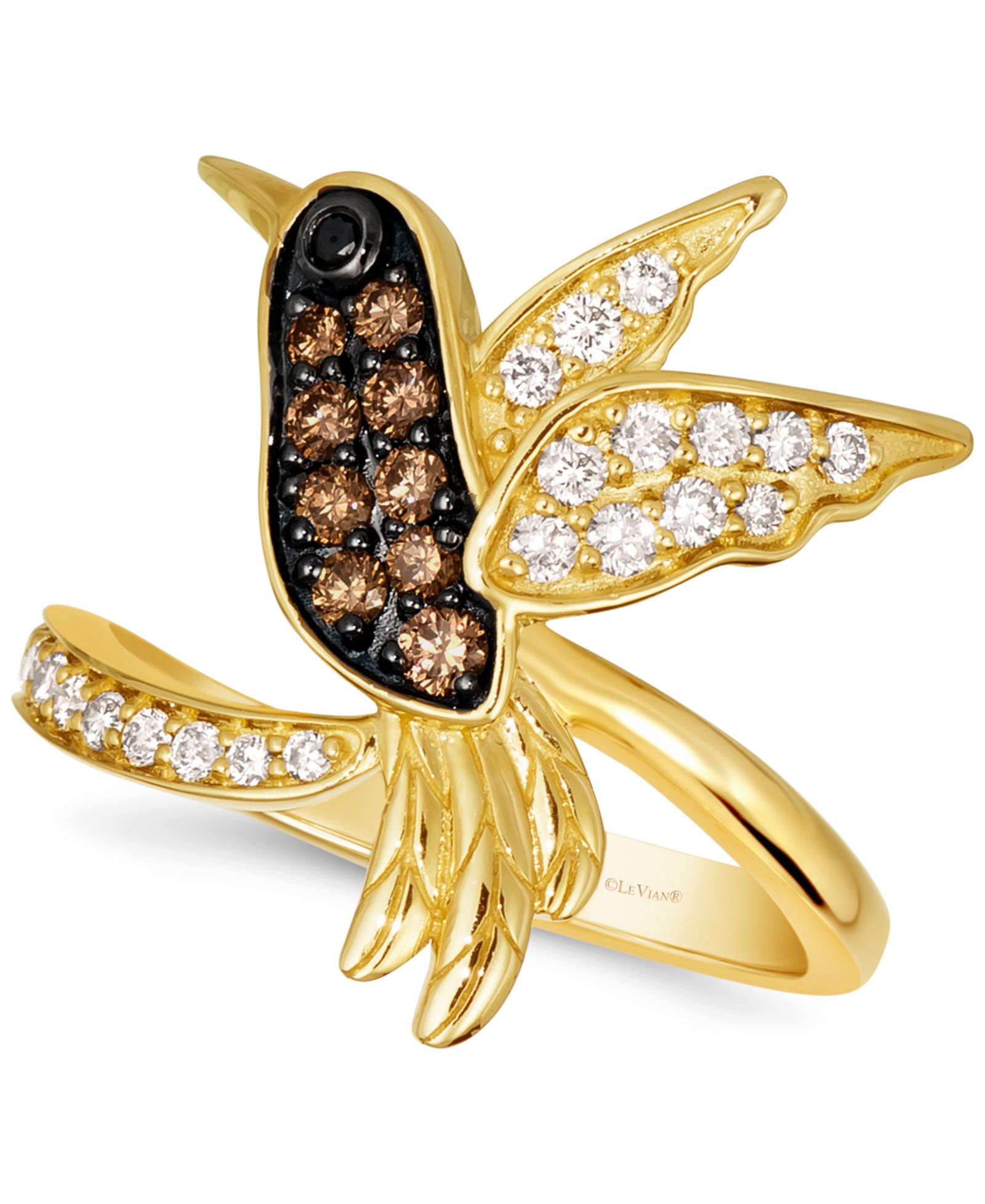 Le Vian® Multicolor Diamond Bird Statement Ring (1/2 ct. t.w.) в 14k Gold