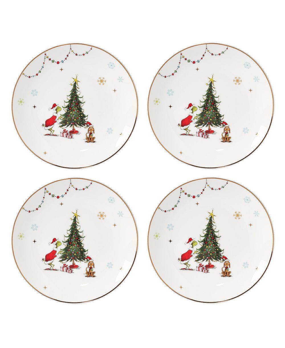 Lenox Merry Grinchmas Dinner Plates, Set of 4