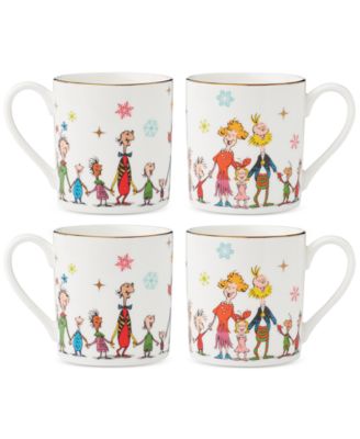 Lenox Merry Grinchmas Mugs, Set of 4