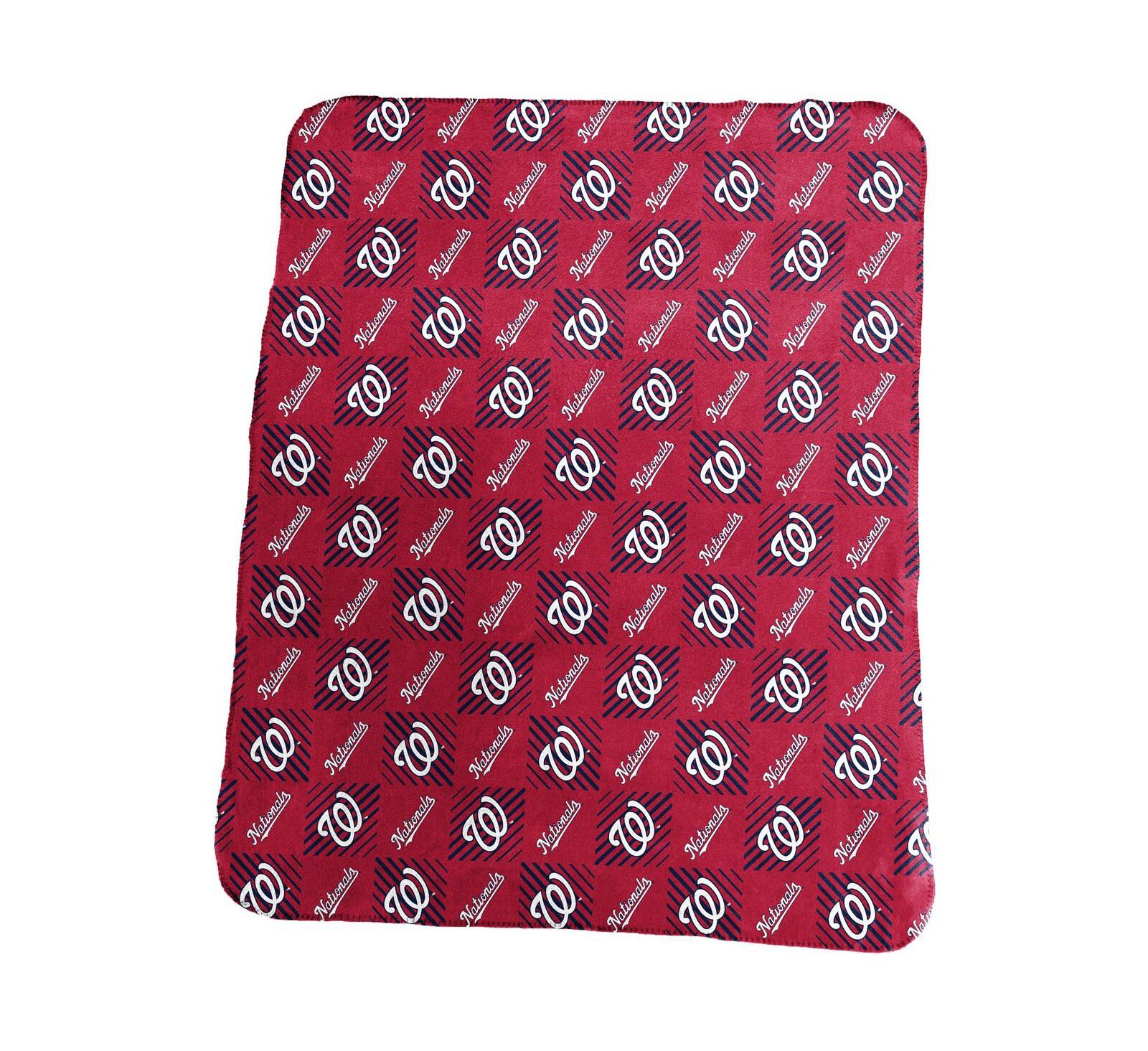 Флисовый плед Washington Nationals 60'' x 50'' с повторяющимся узором
