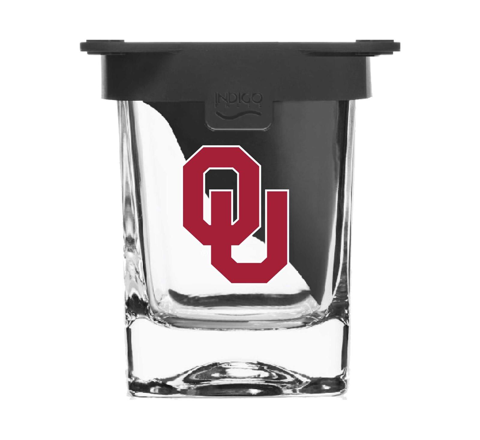 Oklahoma Sooners 10 Oz Ice Wedge Glass