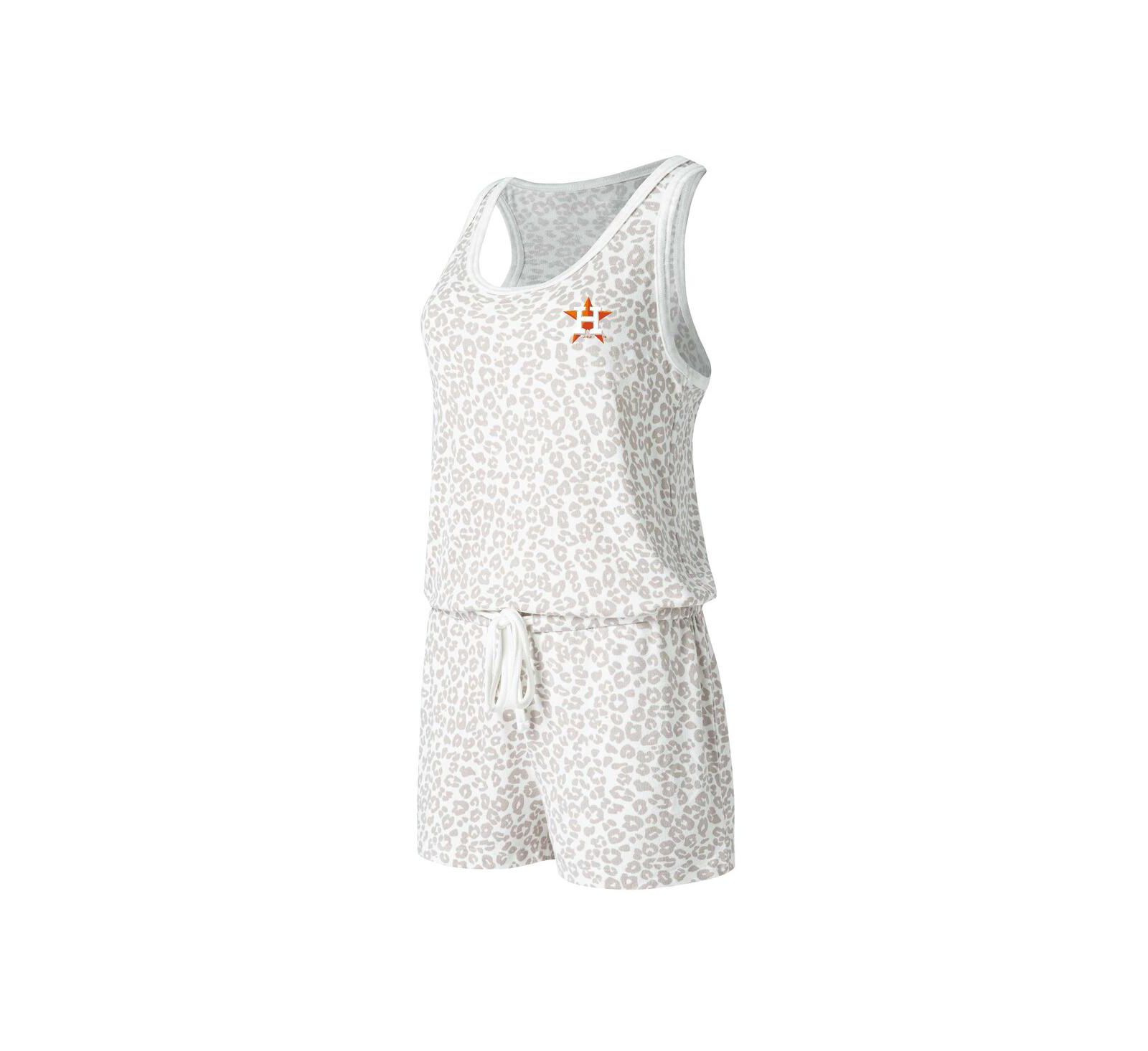 Women's Concepts Sport ромпер из трикотажа Hacci с принтом Houston Astros Cream