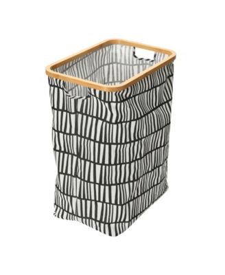 Корзина для белья Household Essentials из бамбука с прямоугольной формой и ручками