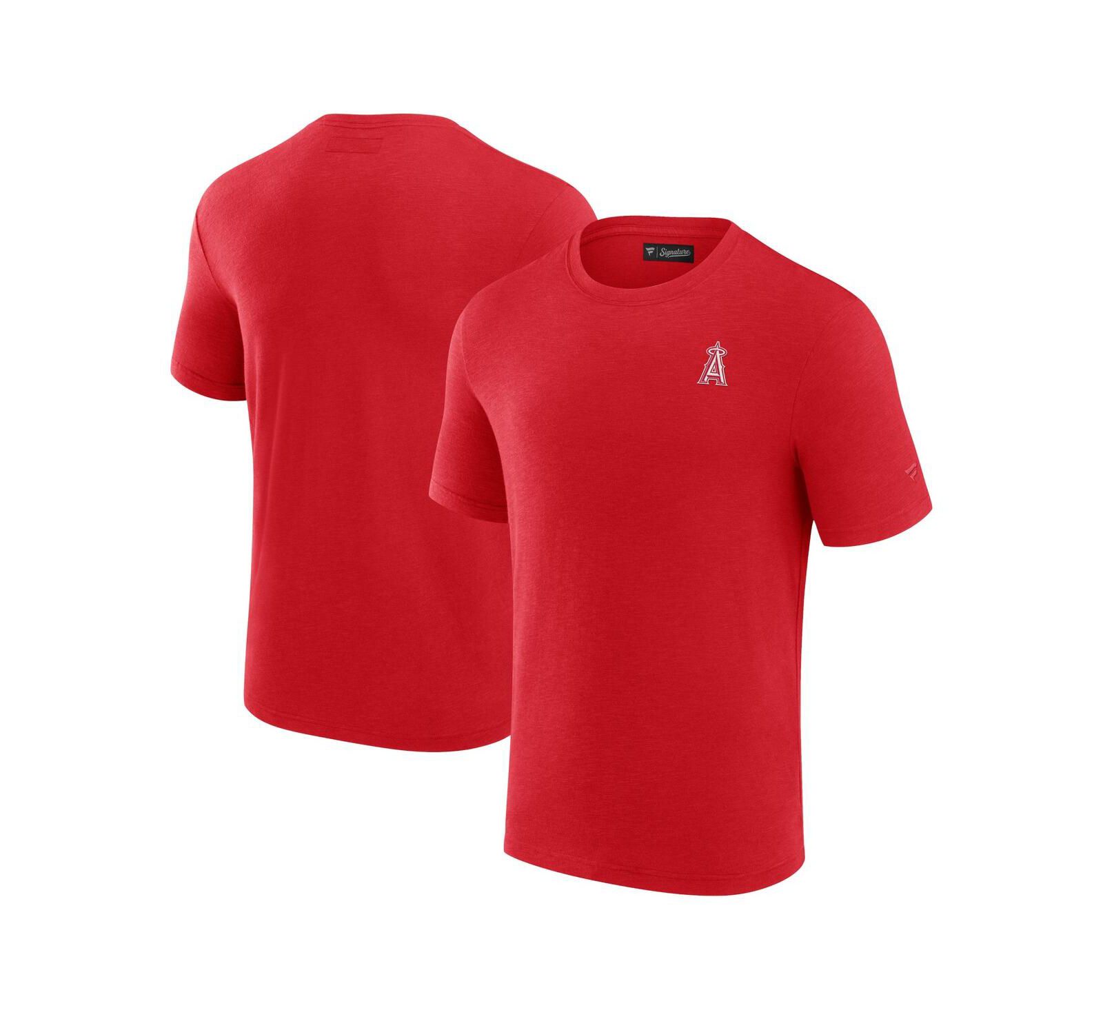 Men's Fanatics Signature Red Los Angeles Angels Modal Short Sleeve T-shirt