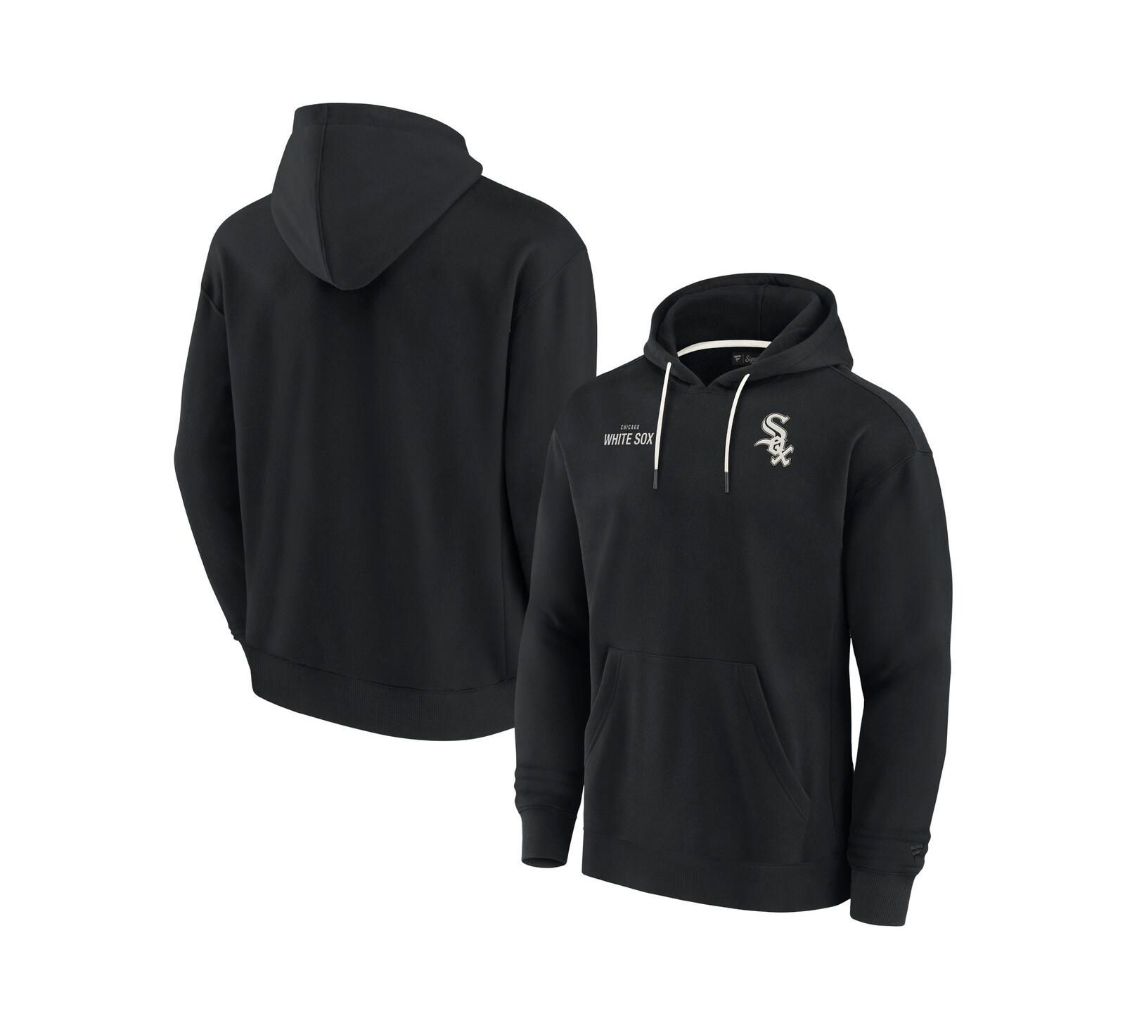 Men's and Women's Fanatics Signature Black Chicago White Sox Super Soft Fleece Pullover Hoodie