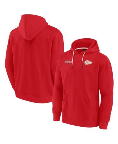 Men's and Women's Fanatics Signature Red Kansas City Chiefs Super Soft Fleece Pullover Hoodie
