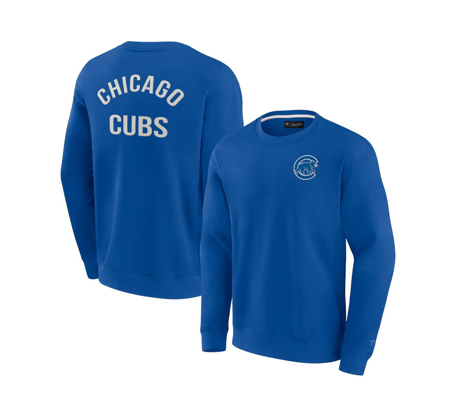 Мужская и женская толстовка Fanatics Signature Chicago Cubs