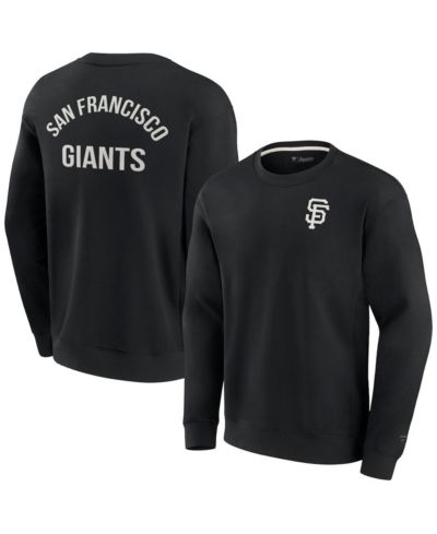 Мужское и женское свитшот Fanatics Signature черного цвета San Francisco Giants, мягкий