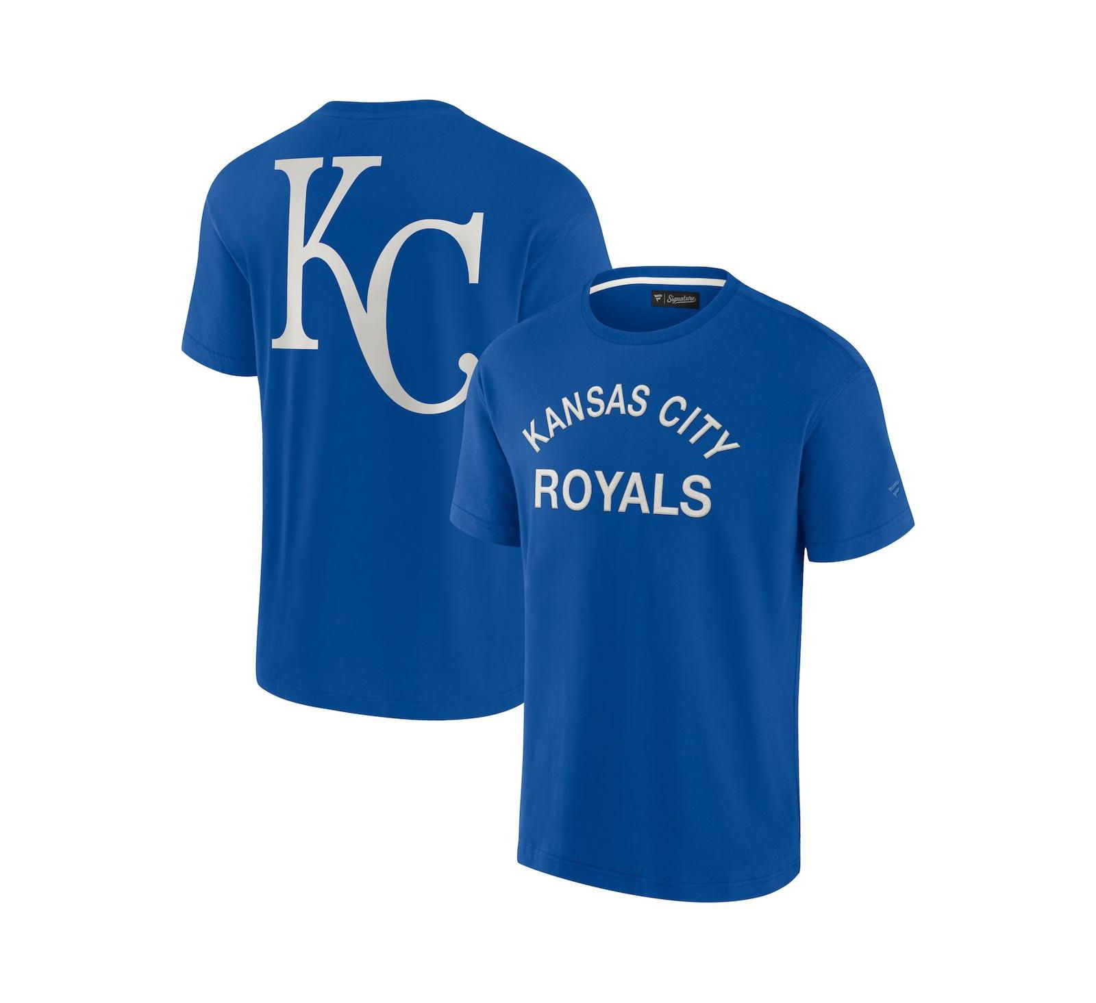 Men's and Women's Fanatics Signature Royal Kansas City Royals Super Soft Short Sleeve T-shirt