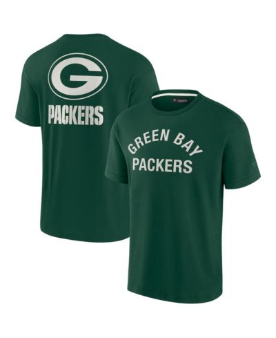 Fanatics Signature Мужские и Женские футболки Green Bay Packers Super Soft Short Sleeve, Green