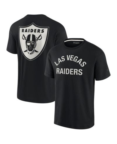 Мужская и женская футболка Fanatics Signature Black Las Vegas Raiders