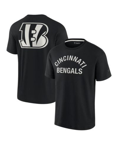 Men's and Women's Fanatics Signature Black Cincinnati Bengals Super Soft Short Sleeve T-shirt