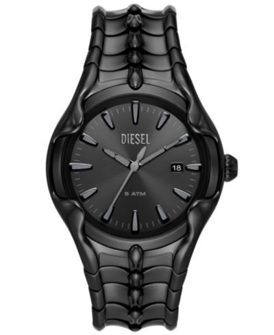 Мужские кварцевые часы Diesel Vert Black Stainless Steel 44mm