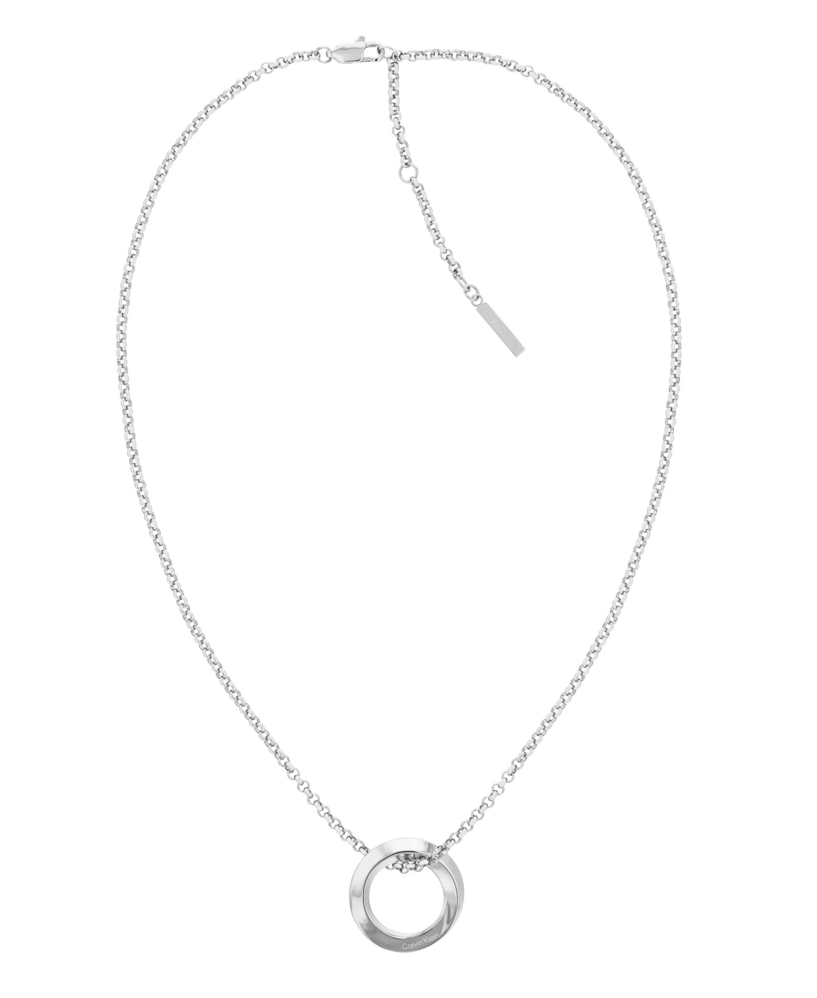 Женское ожерелье Calvin Klein Silver-Tone Stainless Steel Chain