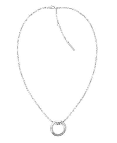 Женское ожерелье Calvin Klein Silver-Tone Stainless Steel Chain