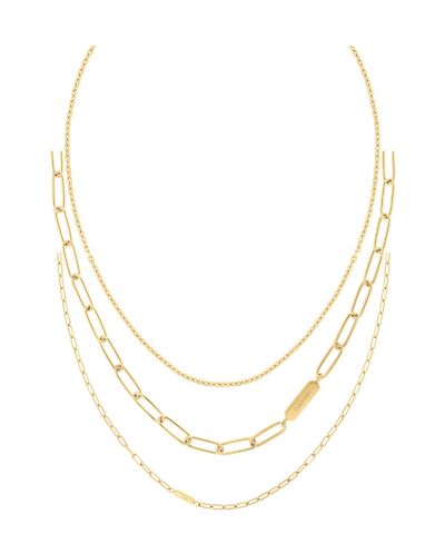 Унисекс набор ожерелий Calvin Klein Stainless Steel Chain, 3 шт.