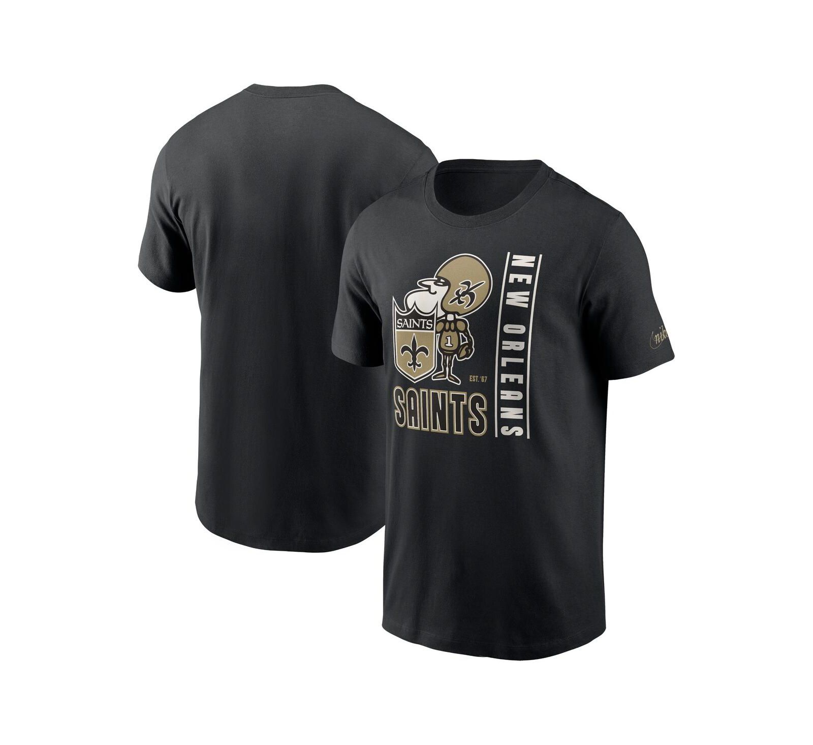 Men's Nike Black New Orleans Saints Lockup Essential T-shirt