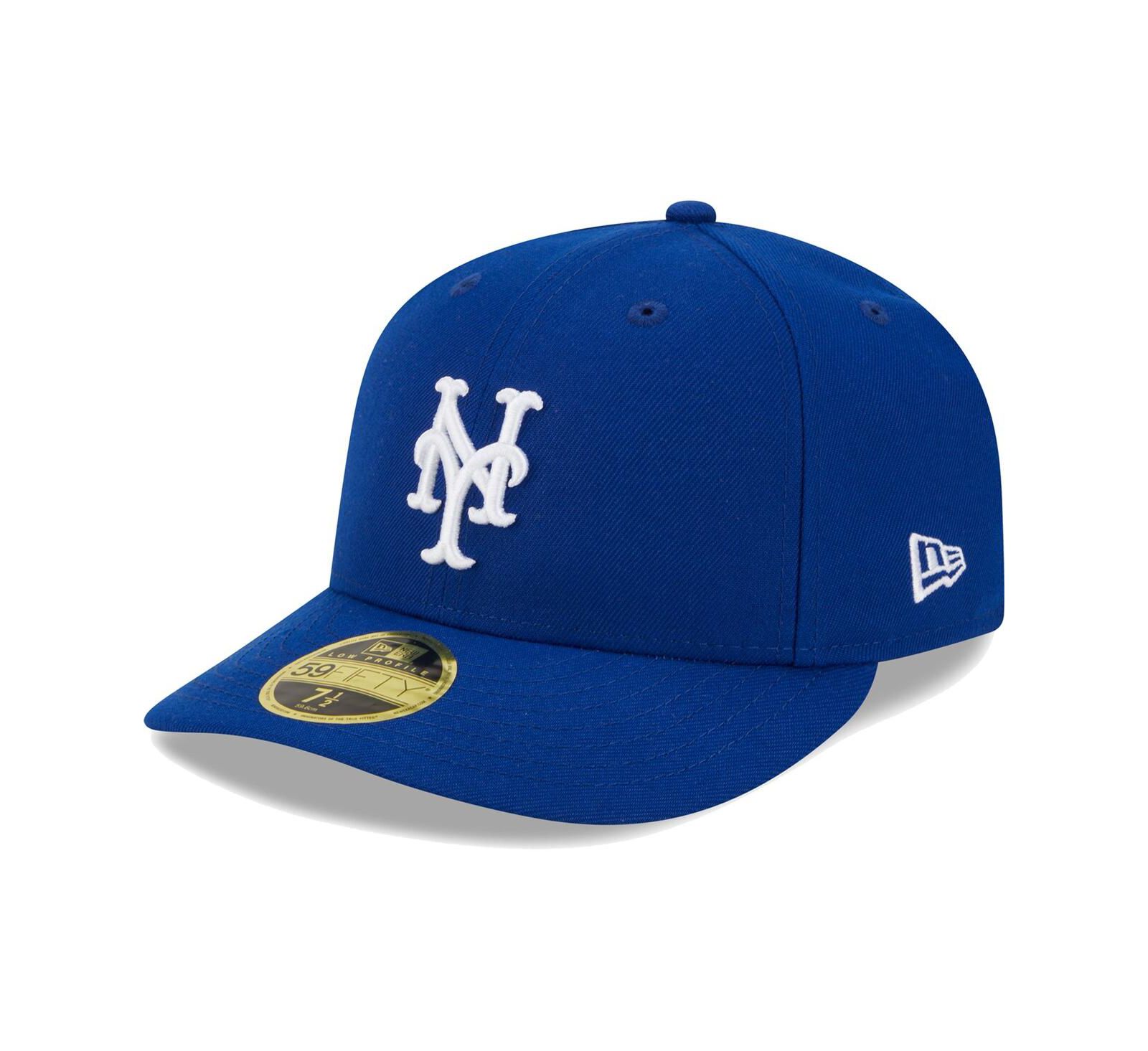 Men's New Era Royal New York Mets White Logo Low Profile 59FIFTY Fitted Hat