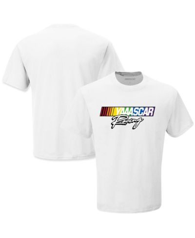 Men's Checkered Flag Sports White NASCAR Racing T-shirt