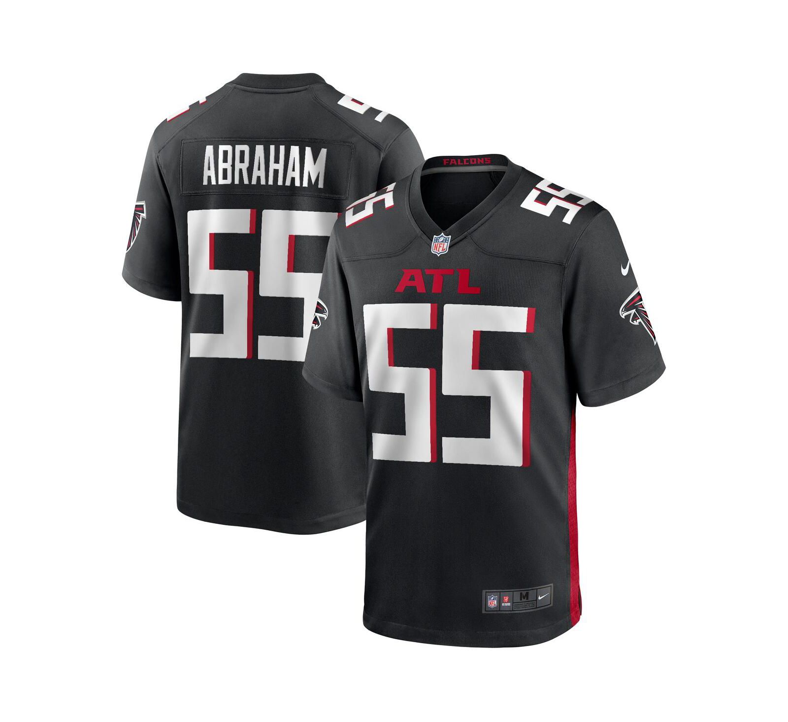 Men's Nike John Abraham Black Atlanta Falcons Game Retired Player Jersey
