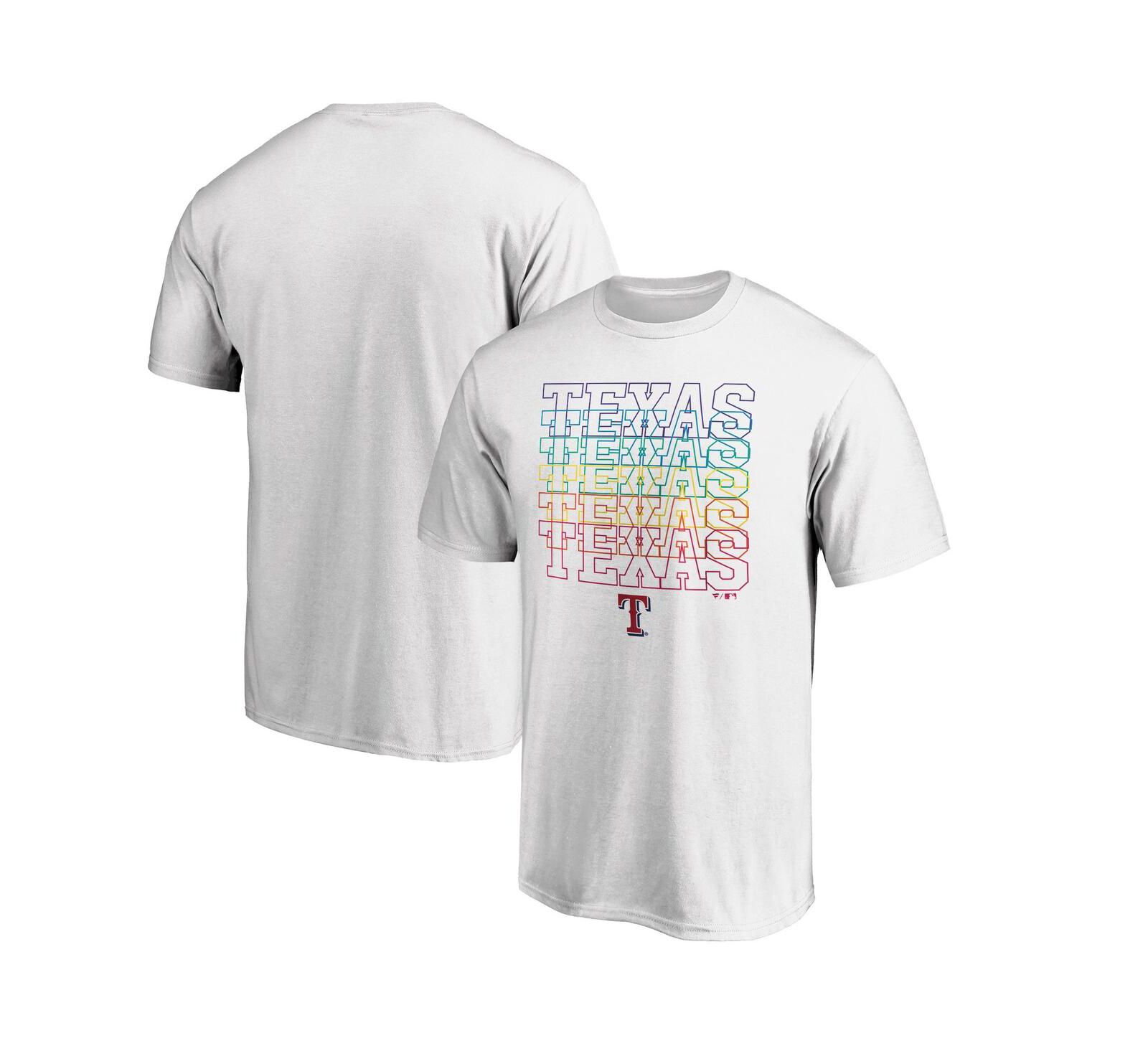 Мужская футболка Fanatics White Texas Rangers City Pride