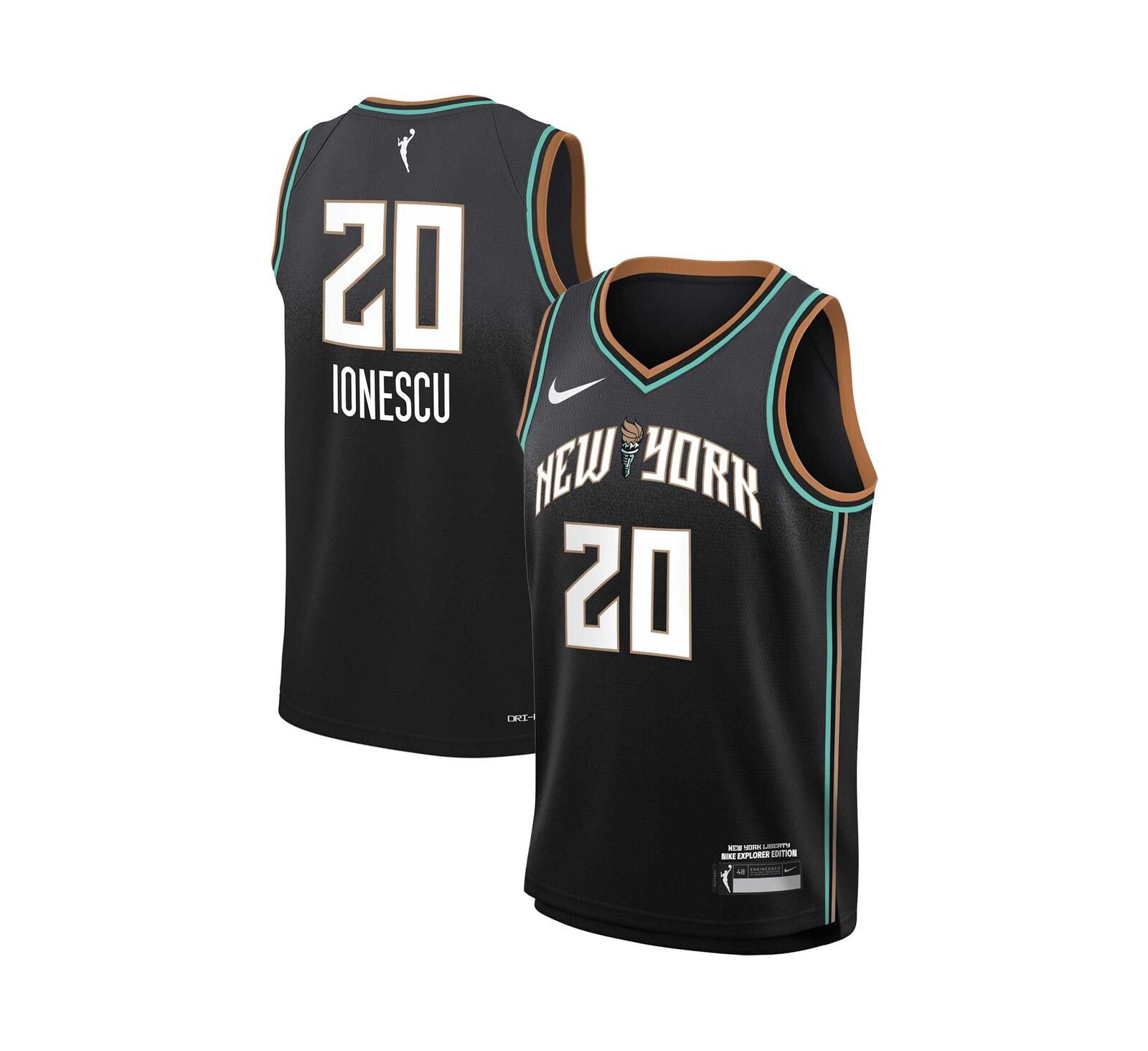 Джерси Nike Sabrina Ionescu Black New York Liberty Swingman Player - Explorer Edition