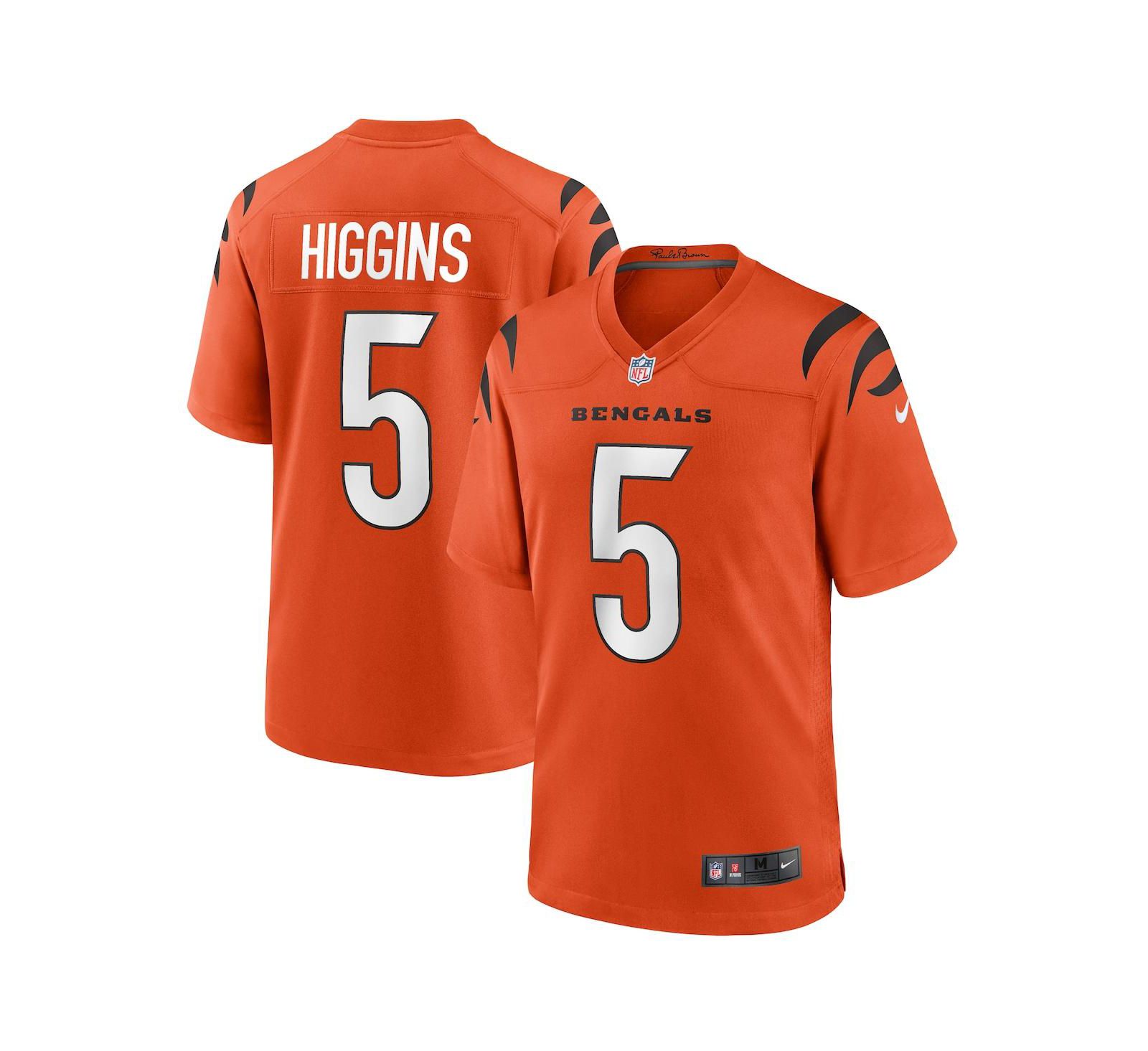 Nike Мужская джерси Higgins Orange Cincinnati Bengals