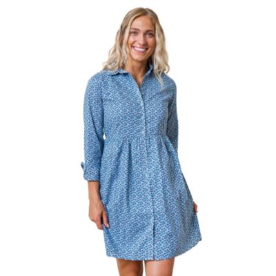 Платье-рубашка Hope & Henry Women's Long Sleeve Button Front