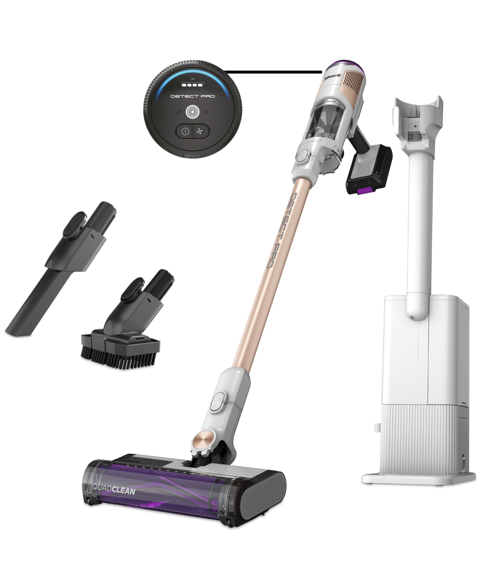 Shark Cordless Detect Clean & Empty Auto-Empty System с щеткой QuadClean IW3511