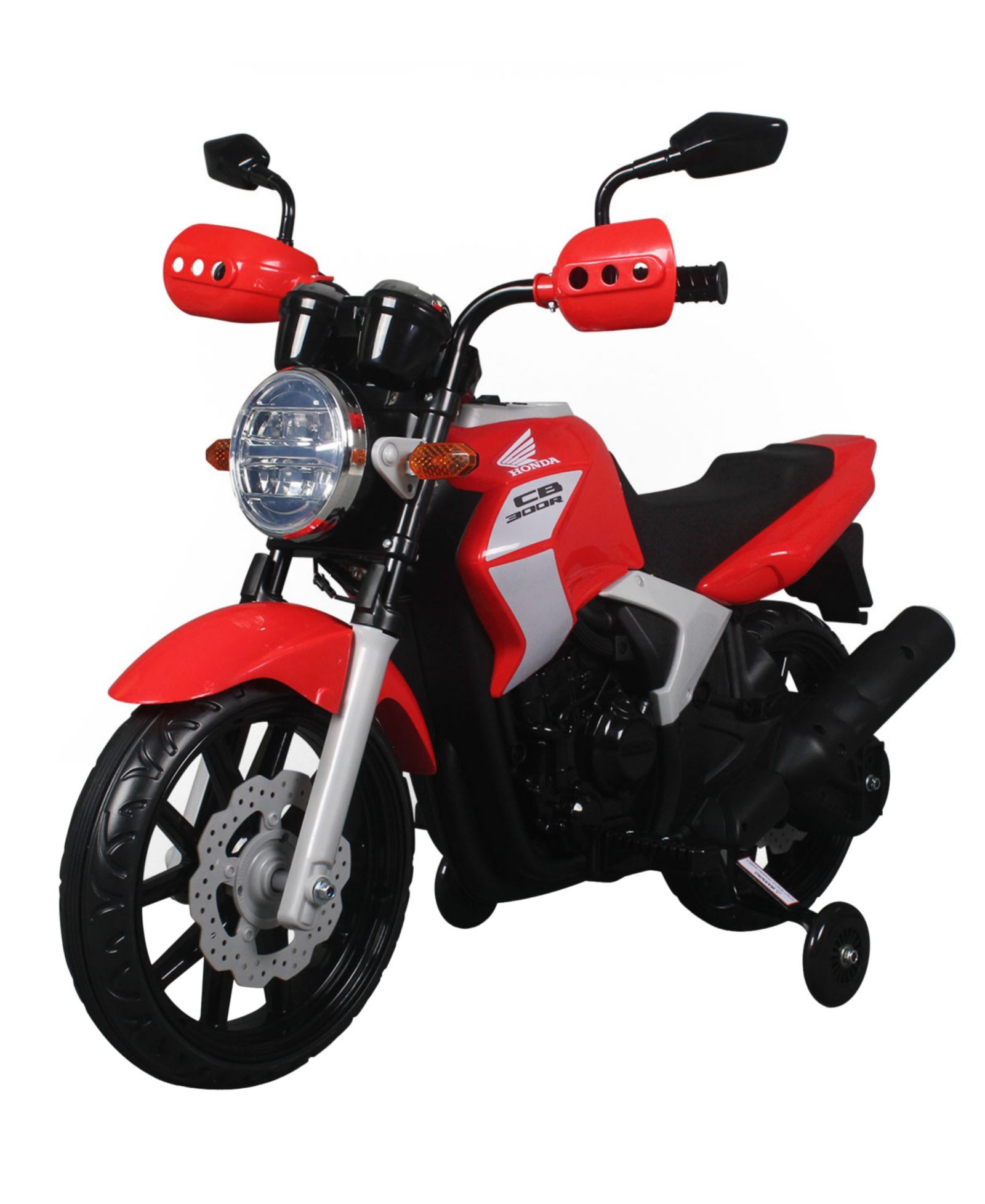 Best Ride On Cars Honda CB300R 12V Powered Ride-on with Working LED Light and Training Wheels, Ages 3-8