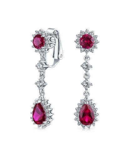 Серьги-клипсы Bling Jewelry Crown Halo с CZ