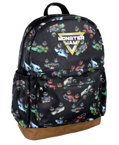 Monster Jam Trucks Dragon Zombie Grave Digger Megalodon All Over Print Backpack 16"