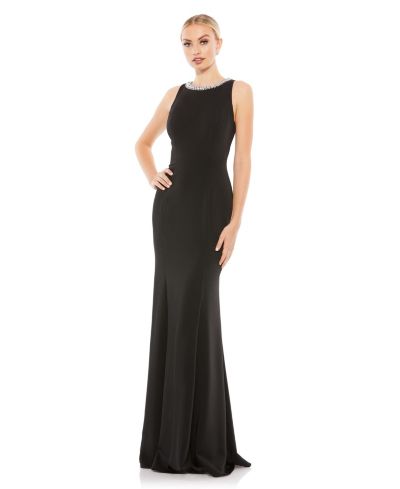 Вечернее платье Mac Duggal Women's Ieena Embellished Neck Trumpet