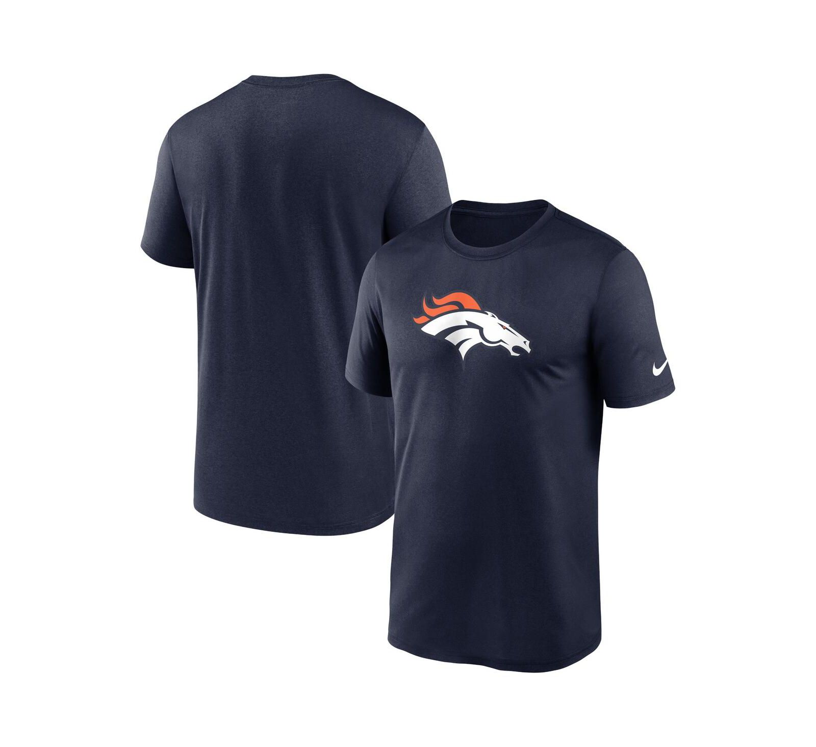 Men's Nike Navy Denver Broncos Legend Logo Performance T-shirt