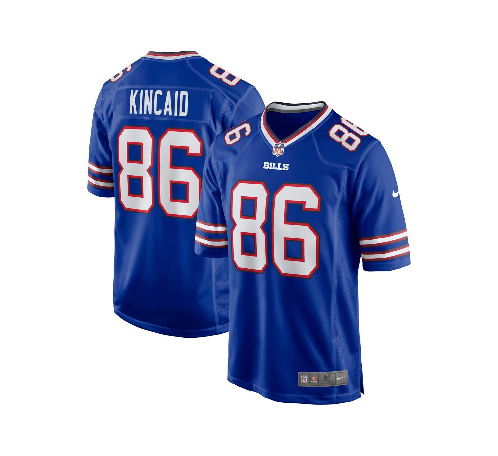 Мужская джерси Nike Dalton Kincaid Royal Buffalo Bills 2023 NFL Draft First Round Pick Game