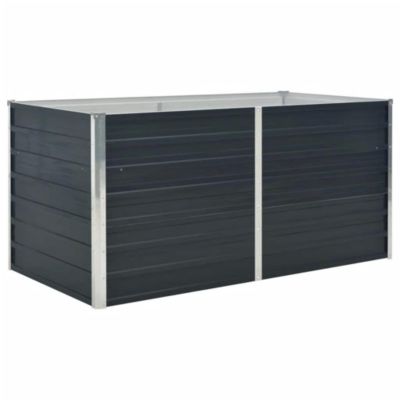 Приподнятая грядка vidaXL Anthracite Galvanized Steel Medium Durable