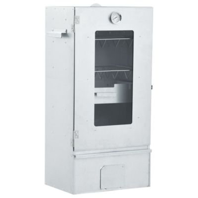 vidaXL Коптильня для барбекю с 2.2 lb щепой для копчения 17.5"x11.4"x32.7"