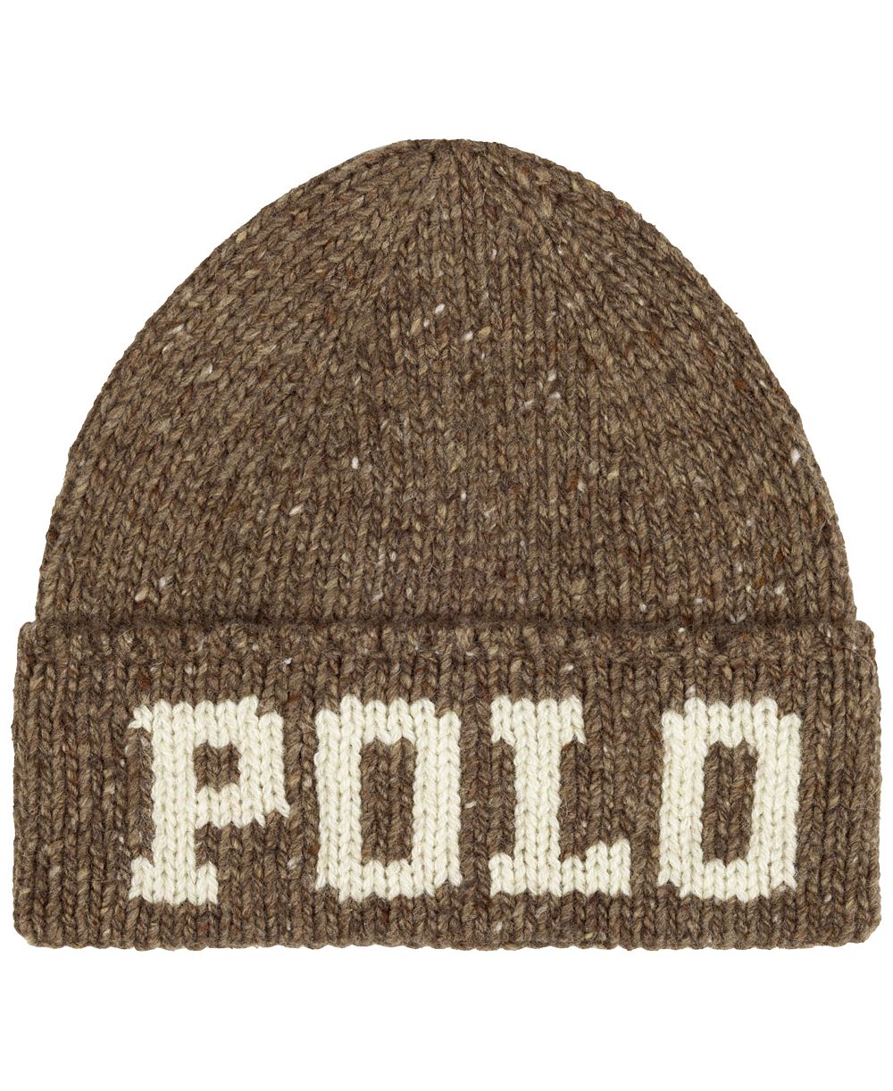 Polo Ralph Lauren Men's Knit Tweed Polo Beanie Hat