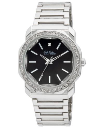 Унисекс часы Bob Mackie Quartz Silver-Tone Alloy 40mm