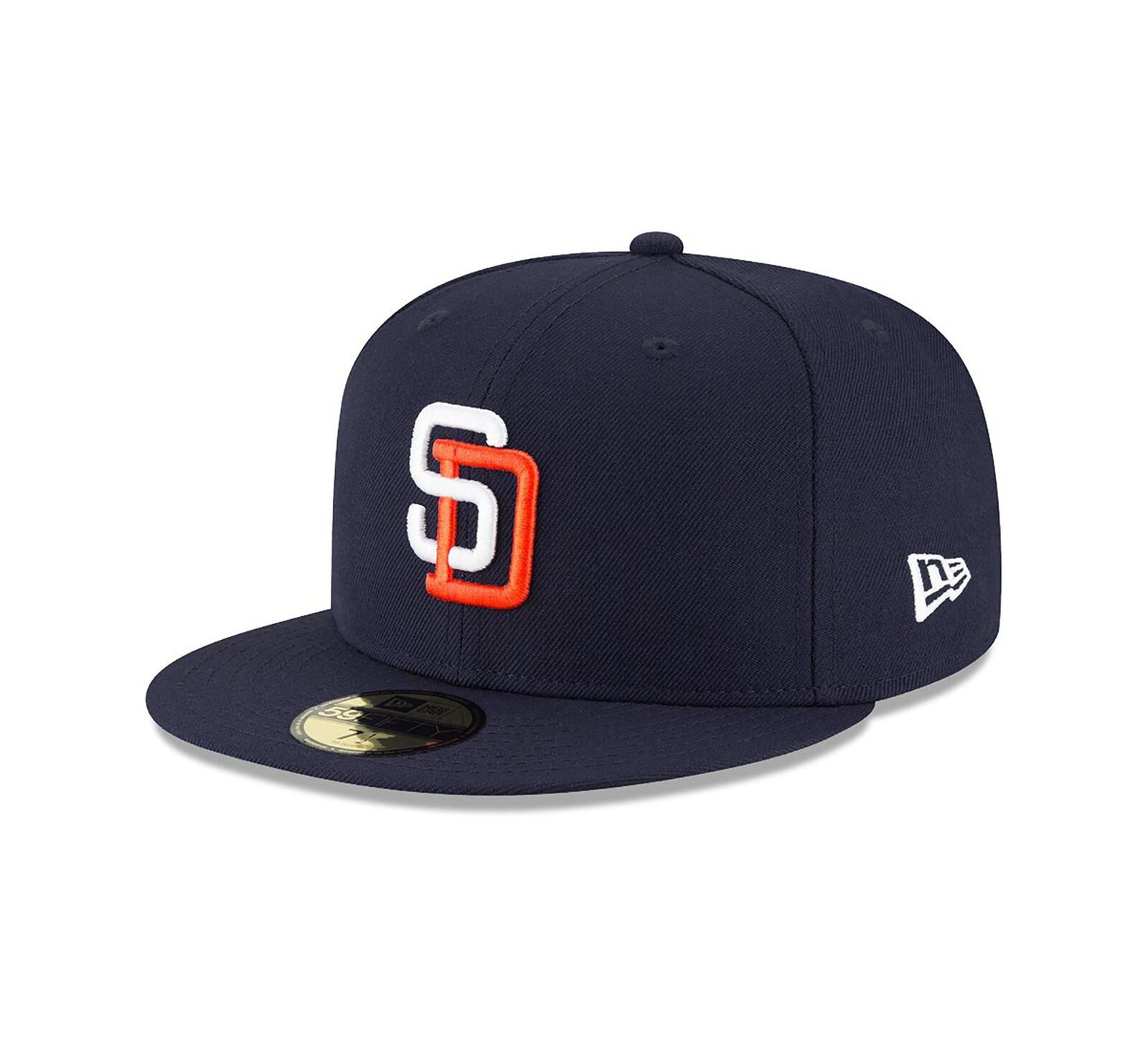 Men's New Era Navy San Diego Padres Cooperstown Collection Wool 59FIFTY Fitted Hat