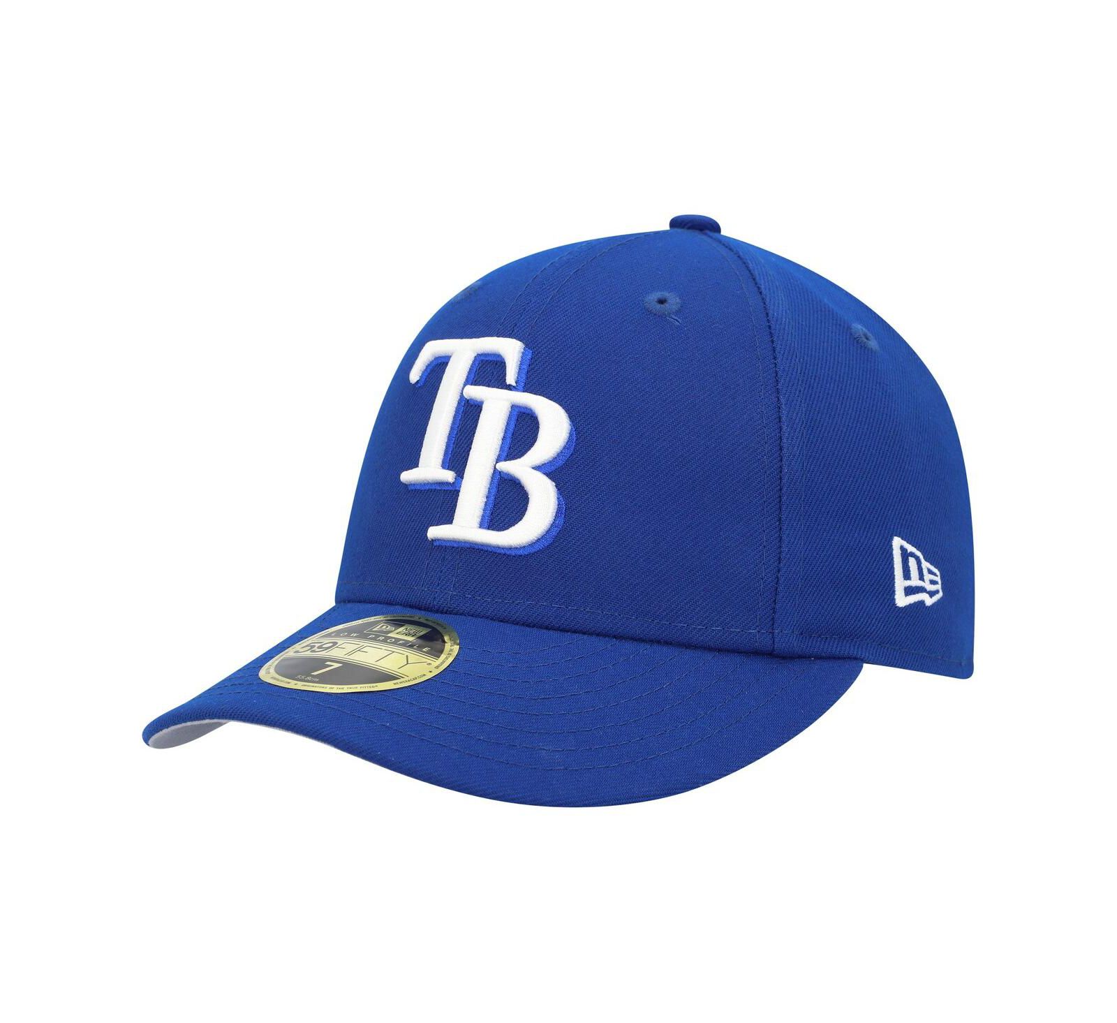 Men's New Era Royal Tampa Bay Rays White Logo Low Profile 59FIFTY Fitted Hat