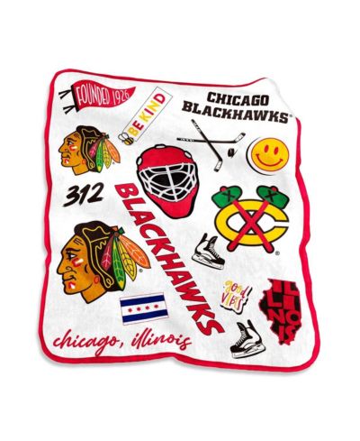 Logo Brands плед Chicago Blackhawks Native Raschel Plush 50'' x 60''