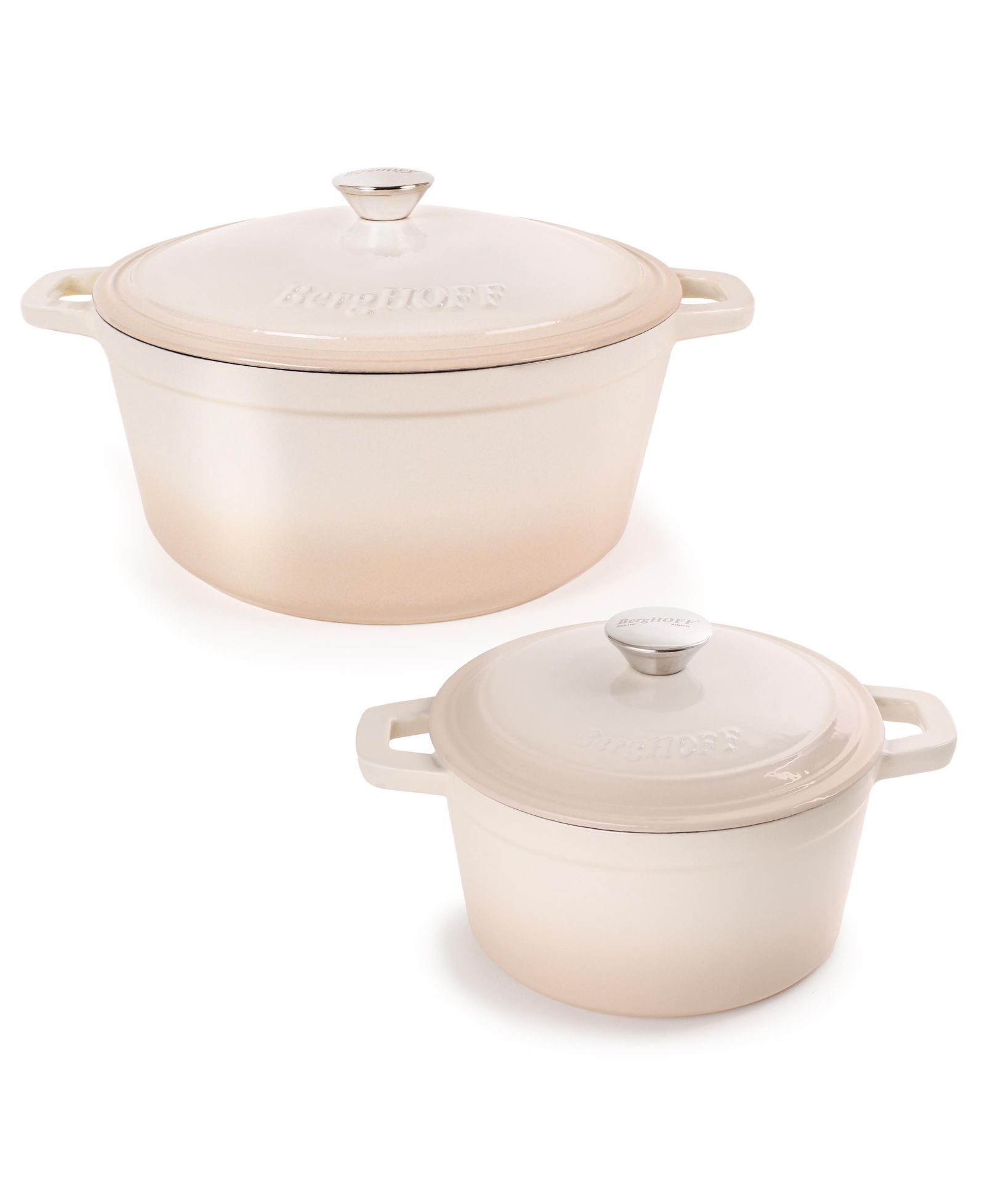 BergHOFF Neo 4pc Cast Iron Cookware Set, 3qt. and 7qt.