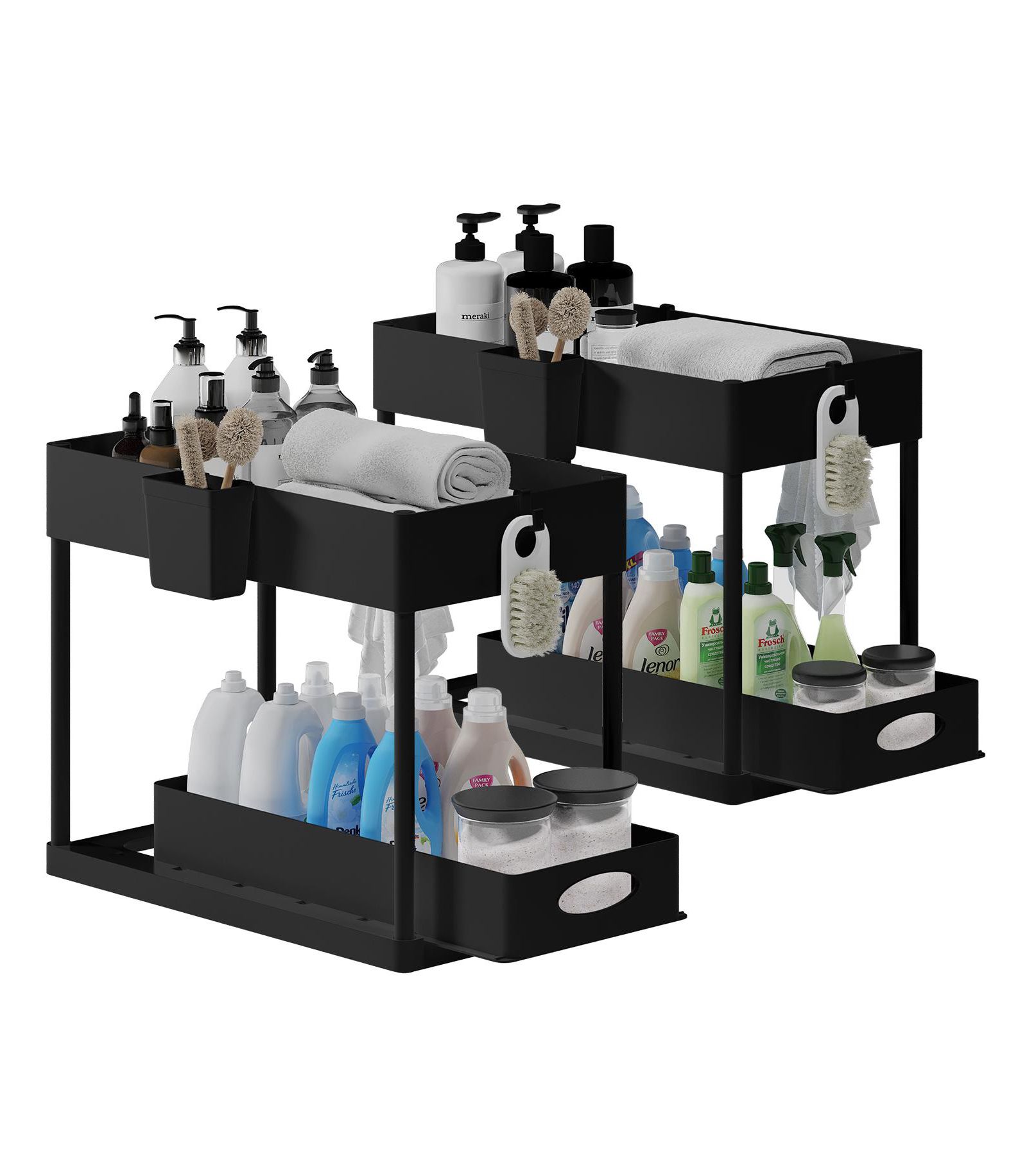 StorageBud Under Sink Bathroom & Kitchen Cabinet Organizer