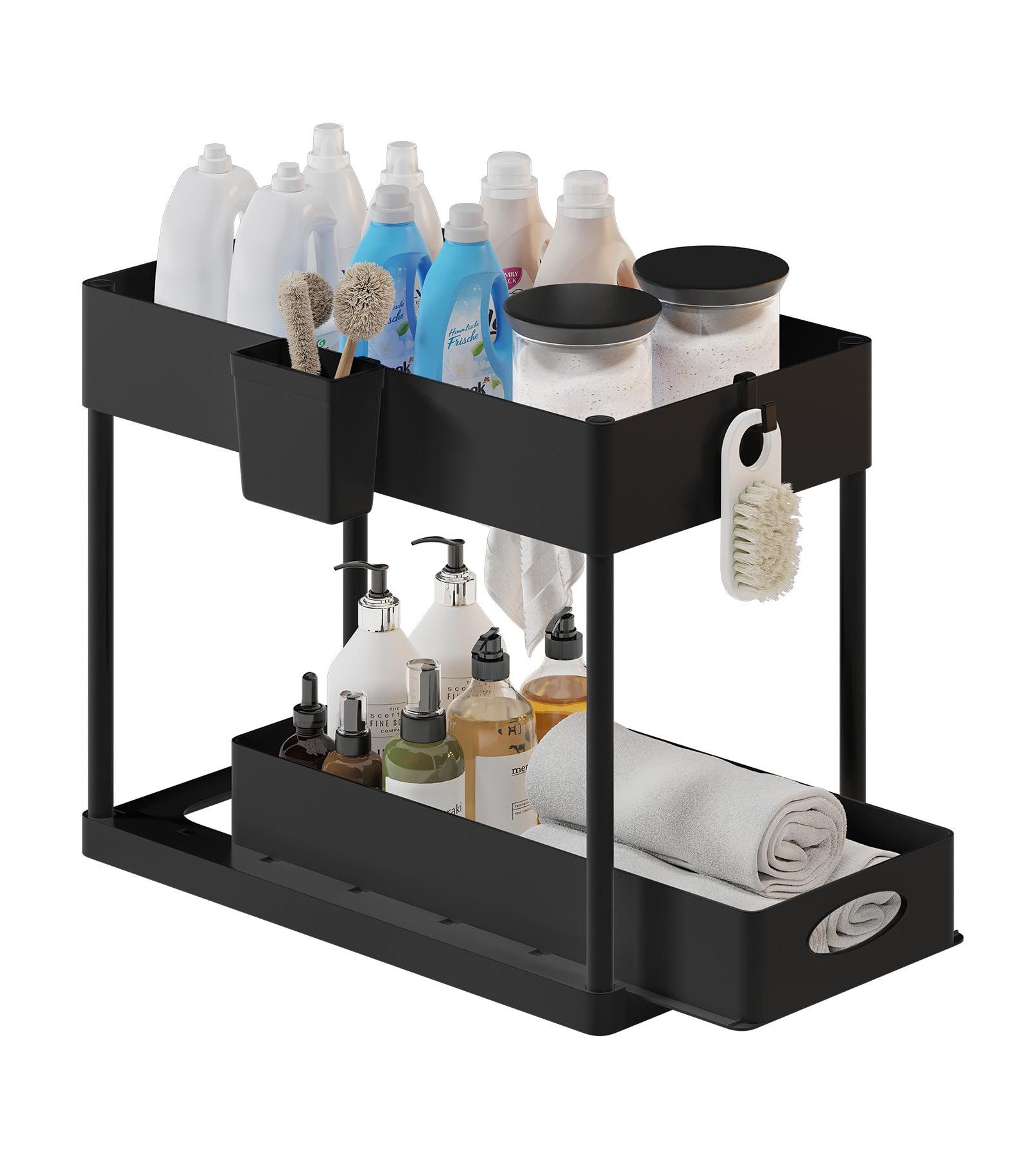 StorageBud Under Sink Bathroom & Kitchen Cabinet Organizer